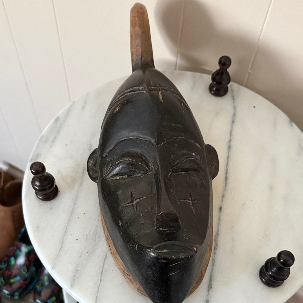 Handcrafted Black Wooden Mask